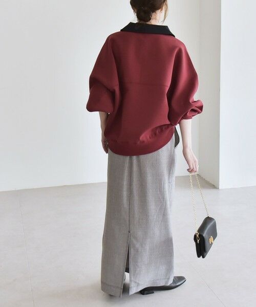 SHIPS / シップス スウェット | 《一部追加予約》quaranciel:〈洗濯機可能〉ポンチ ロゴプリント ポロ スウェット プルオーバー | 詳細20