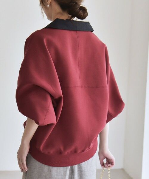 SHIPS / シップス スウェット | 《一部追加予約》quaranciel:〈洗濯機可能〉ポンチ ロゴプリント ポロ スウェット プルオーバー | 詳細23