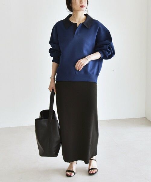 SHIPS / シップス スウェット | 《一部追加予約》quaranciel:〈洗濯機可能〉ポンチ ロゴプリント ポロ スウェット プルオーバー | 詳細30