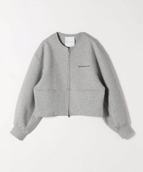 SHIPS / シップス スウェット | quaranciel:〈洗濯機可能〉ポンチ ロゴプリント スウェット ジップ ブルゾン カーディガン | 詳細26