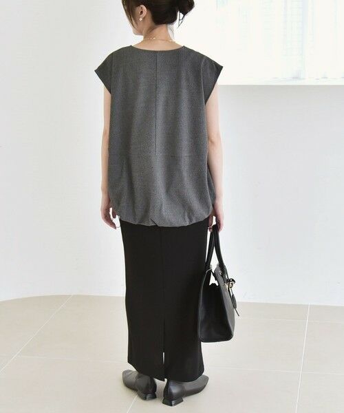 SHIPS / シップス ベスト | quaranciel:〈手洗い可能〉カット ジョーゼット ドロスト ジップ ベスト | 詳細2