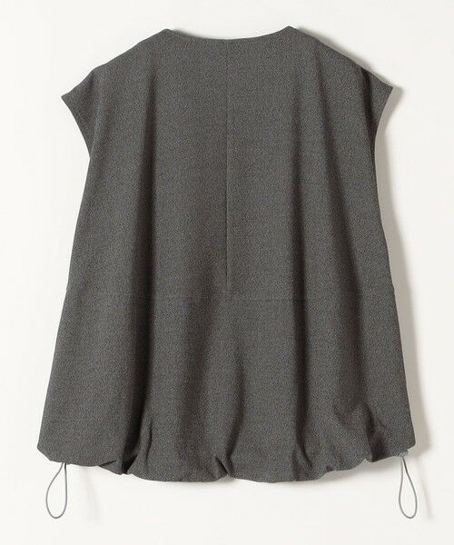 SHIPS / シップス ベスト | quaranciel:〈手洗い可能〉カット ジョーゼット ドロスト ジップ ベスト | 詳細9