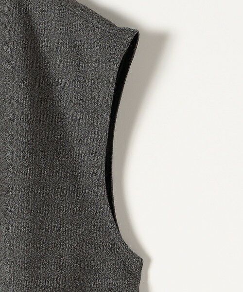 SHIPS / シップス ベスト | quaranciel:〈手洗い可能〉カット ジョーゼット ドロスト ジップ ベスト | 詳細11