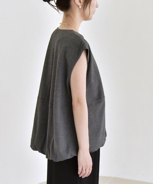 SHIPS / シップス ベスト | quaranciel:〈手洗い可能〉カット ジョーゼット ドロスト ジップ ベスト | 詳細17