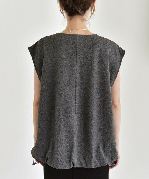 SHIPS / シップス ベスト | quaranciel:〈手洗い可能〉カット ジョーゼット ドロスト ジップ ベスト | 詳細18