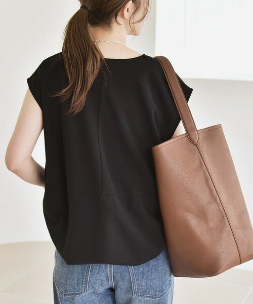 SHIPS / シップス ベスト | quaranciel:〈手洗い可能〉カット ジョーゼット ドロスト ジップ ベスト | 詳細23