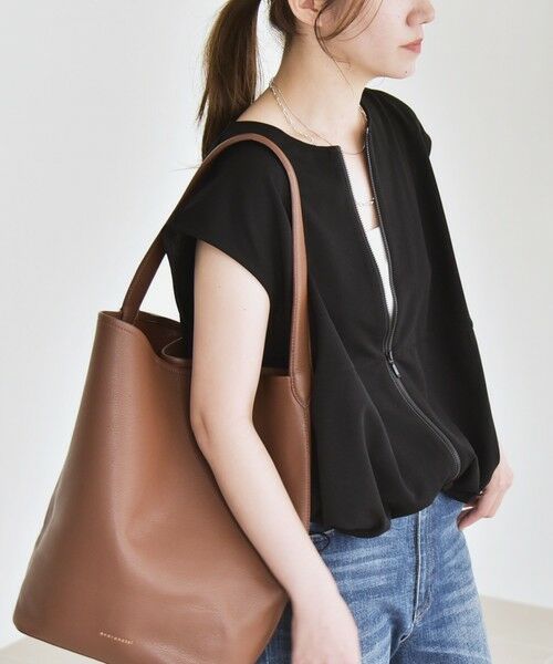 SHIPS / シップス ベスト | quaranciel:〈手洗い可能〉カット ジョーゼット ドロスト ジップ ベスト | 詳細26