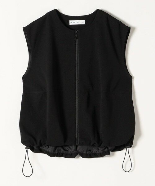 SHIPS / シップス ベスト | quaranciel:〈手洗い可能〉カット ジョーゼット ドロスト ジップ ベスト | 詳細27