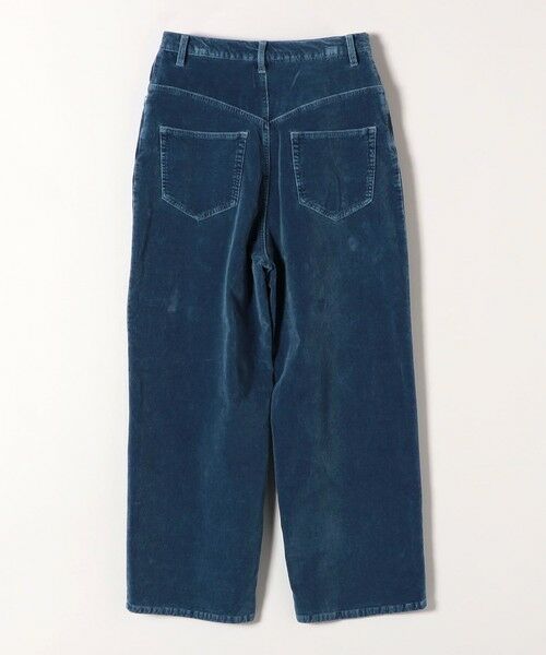 SHIPS / シップス その他パンツ | quaranciel:〈洗濯機可能〉コットン ベロア インディゴ ハイライズ ルーズ ワイド パンツ | 詳細10