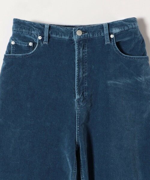 SHIPS / シップス その他パンツ | quaranciel:〈洗濯機可能〉コットン ベロア インディゴ ハイライズ ルーズ ワイド パンツ | 詳細11