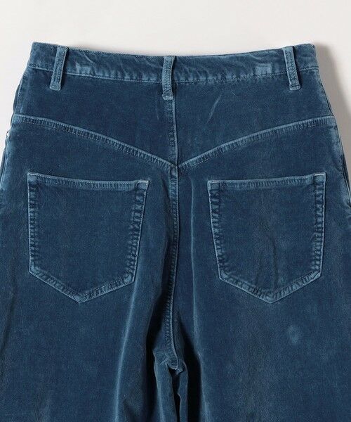 SHIPS / シップス その他パンツ | quaranciel:〈洗濯機可能〉コットン ベロア インディゴ ハイライズ ルーズ ワイド パンツ | 詳細12