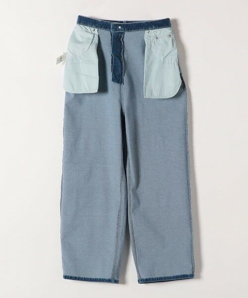 SHIPS / シップス その他パンツ | quaranciel:〈洗濯機可能〉コットン ベロア インディゴ ハイライズ ルーズ ワイド パンツ | 詳細16