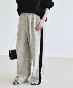 SHIPS / シップス スラックス・ドレスパンツ | quaranciel:〈洗濯機可能〉フロッキー ドット ストライプ ライン イージー パンツ