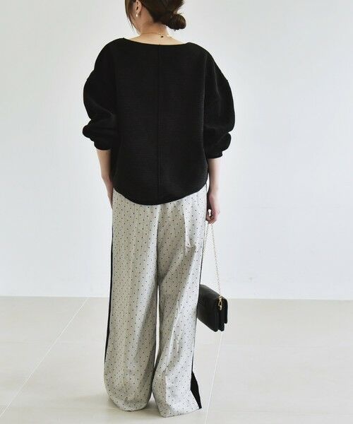 SHIPS / シップス スラックス・ドレスパンツ | quaranciel:〈洗濯機可能〉フロッキー ドット ストライプ ライン イージー パンツ | 詳細2