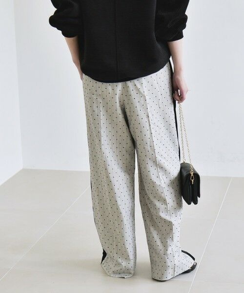 SHIPS / シップス スラックス・ドレスパンツ | quaranciel:〈洗濯機可能〉フロッキー ドット ストライプ ライン イージー パンツ | 詳細6