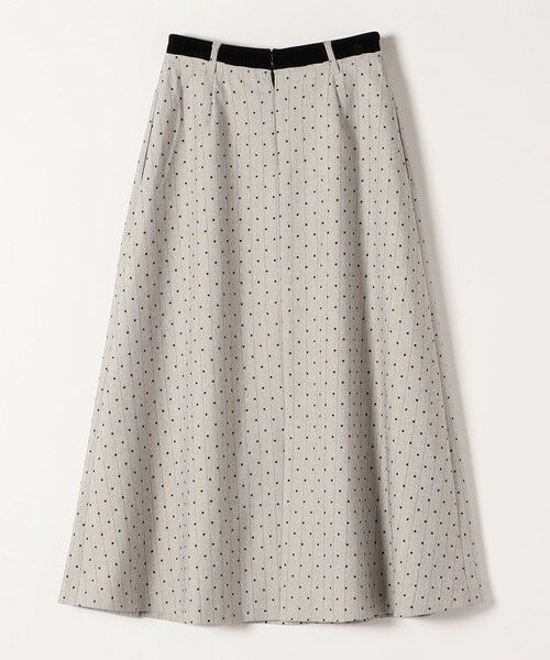SHIPS / シップス ロング・マキシ丈スカート | quaranciel:〈洗濯機可能〉フロッキー ドット ストライプ フレア スカート | 詳細10