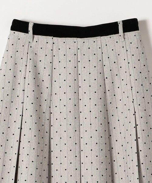 SHIPS / シップス ロング・マキシ丈スカート | quaranciel:〈洗濯機可能〉フロッキー ドット ストライプ フレア スカート | 詳細11