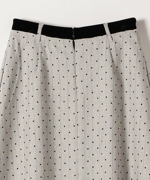 SHIPS / シップス ロング・マキシ丈スカート | quaranciel:〈洗濯機可能〉フロッキー ドット ストライプ フレア スカート | 詳細12
