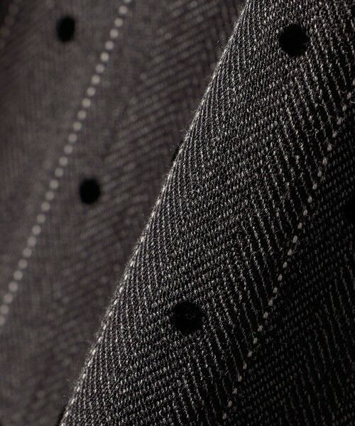 SHIPS / シップス ロング・マキシ丈スカート | quaranciel:〈洗濯機可能〉フロッキー ドット ストライプ フレア スカート | 詳細28