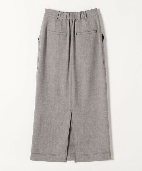 SHIPS / シップス ロング・マキシ丈スカート | quaranciel:〈洗濯機可能〉ウーステッド ステッチ Iライン ロング スカート | 詳細9