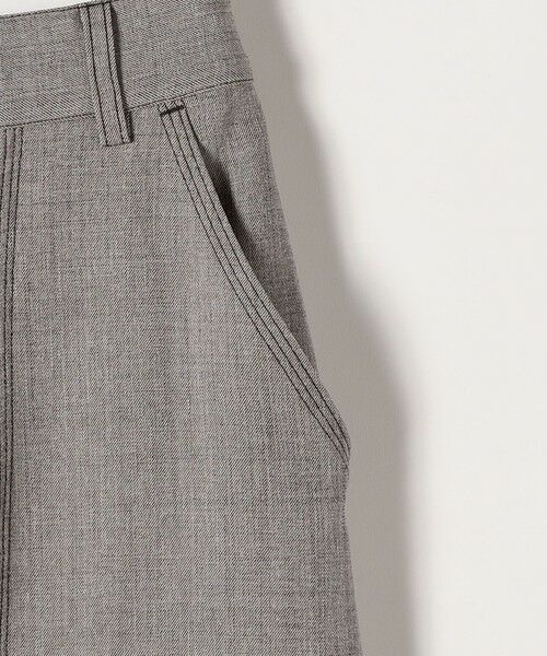 SHIPS / シップス ロング・マキシ丈スカート | quaranciel:〈洗濯機可能〉ウーステッド ステッチ Iライン ロング スカート | 詳細13