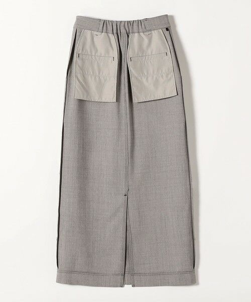 SHIPS / シップス ロング・マキシ丈スカート | quaranciel:〈洗濯機可能〉ウーステッド ステッチ Iライン ロング スカート | 詳細17