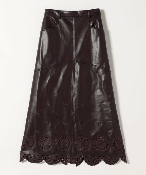 SHIPS / シップス ミニ・ひざ丈スカート | quaranciel: フラワー 刺繍 バック スリット ロング スカート | 詳細19