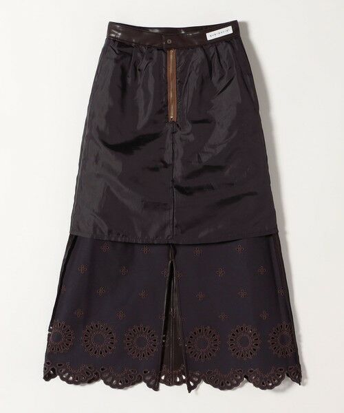 SHIPS / シップス ミニ・ひざ丈スカート | quaranciel: フラワー 刺繍 バック スリット ロング スカート | 詳細26