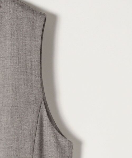 SHIPS / シップス ロング・マキシ丈ワンピース | quaranciel:〈洗濯機可能〉ウーステッド ステッチワーク ポケット フレア Vネック ワンピース | 詳細11