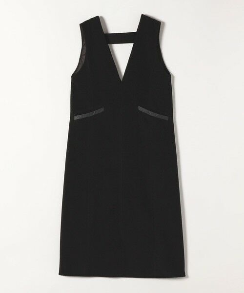 SHIPS / シップス ロング・マキシ丈ワンピース | quaranciel: ジャージー メルトン Vネック ジャンパー スカート | 詳細9