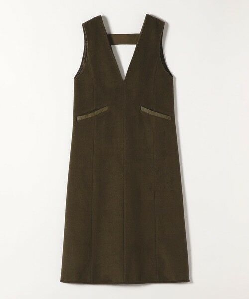 SHIPS / シップス ロング・マキシ丈ワンピース | quaranciel: ジャージー メルトン Vネック ジャンパー スカート | 詳細20