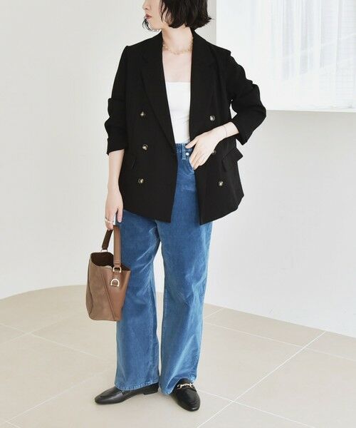 SHIPS / シップス テーラードジャケット | quaranciel:〈手洗い可能〉メッシュ ダブルブレスト テーラード ジャケット 25AW | 詳細1