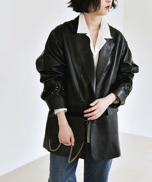 SHIPS / シップス テーラードジャケット | quaranciel:  フラワー  刺繍 テーラード ジャケット | 詳細4