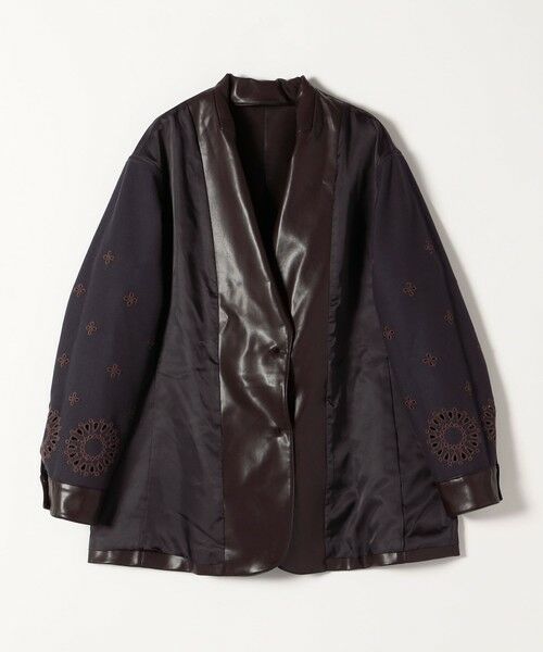 SHIPS / シップス テーラードジャケット | quaranciel:  フラワー  刺繍 テーラード ジャケット | 詳細25