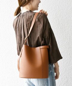 SHIPS / シップス ショルダーバッグ | VELETTO: ポシェット付き 3WAY ワンハンドル バケツ ショルダー バッグ