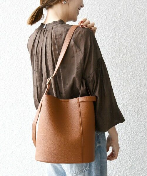 SHIPS / シップス ショルダーバッグ | VELETTO: ポシェット付き 3WAY ワンハンドル バケツ ショルダー バッグ | 詳細3