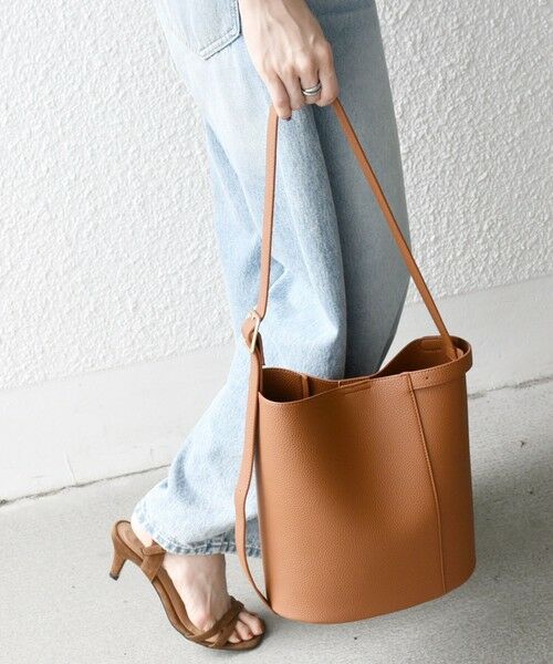 SHIPS / シップス ショルダーバッグ | VELETTO: ポシェット付き 3WAY ワンハンドル バケツ ショルダー バッグ | 詳細5