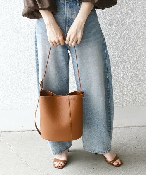 SHIPS / シップス ショルダーバッグ | VELETTO: ポシェット付き 3WAY ワンハンドル バケツ ショルダー バッグ | 詳細6