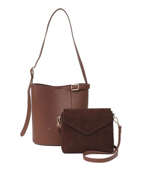 SHIPS / シップス ショルダーバッグ | VELETTO: ポシェット付き 3WAY ワンハンドル バケツ ショルダー バッグ | 詳細30
