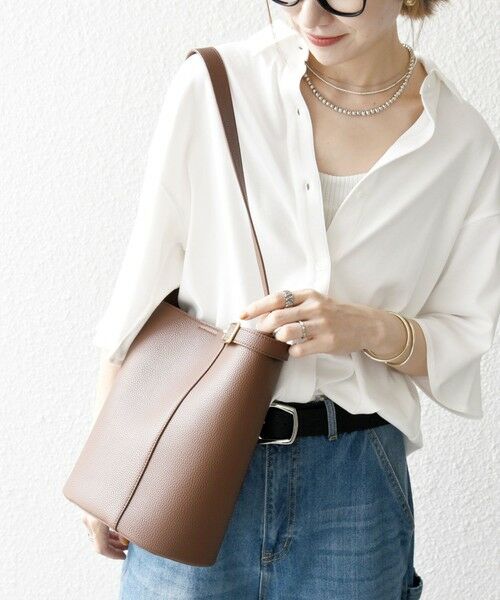 SHIPS / シップス ショルダーバッグ | VELETTO: ポシェット付き 3WAY ワンハンドル バケツ ショルダー バッグ | 詳細24