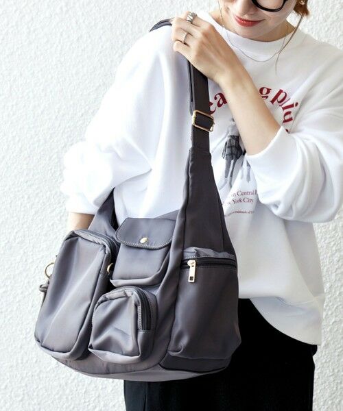 SHIPS / シップス ショルダーバッグ | 《追加予約》SHIPS any: 9ポケット 2WAY ショルダー バッグ | 詳細2