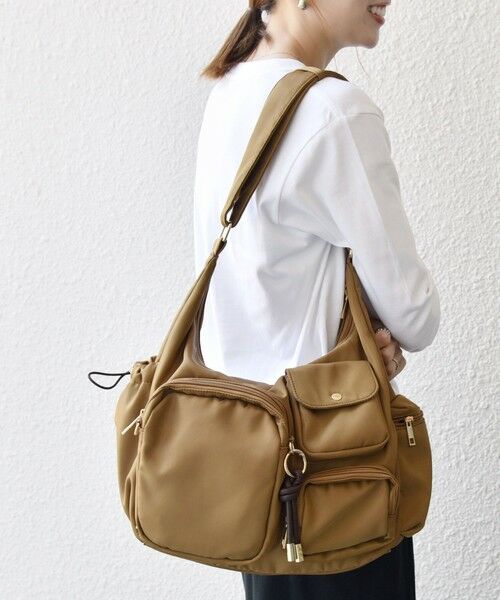 追加予約》SHIPS any: 9ポケット 2WAY ショルダー バッグ