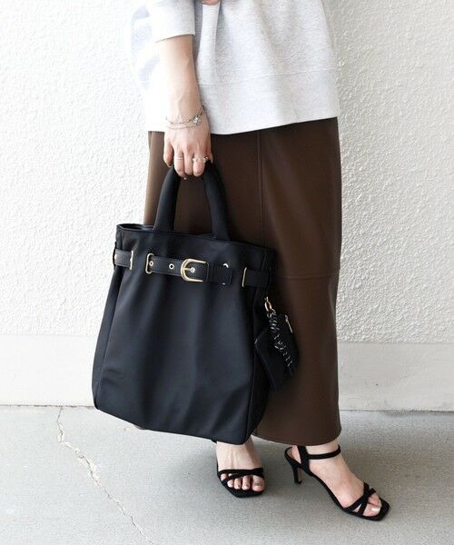 SHIPS / シップス トートバッグ | SHIPS any: バックル ベルト デザイン A4 トート バッグ | 詳細4