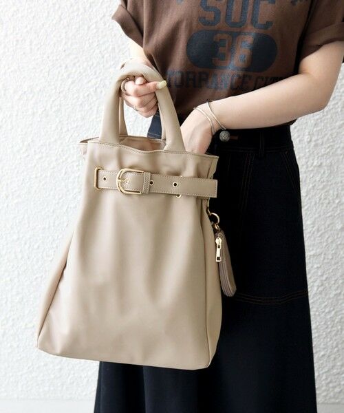 SHIPS / シップス トートバッグ | SHIPS any: バックル ベルト デザイン A4 トート バッグ | 詳細6