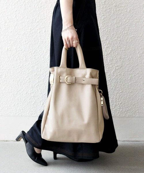 SHIPS / シップス トートバッグ | SHIPS any: バックル ベルト デザイン A4 トート バッグ | 詳細8