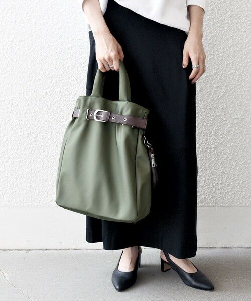 SHIPS / シップス トートバッグ | SHIPS any: バックル ベルト デザイン A4 トート バッグ | 詳細19