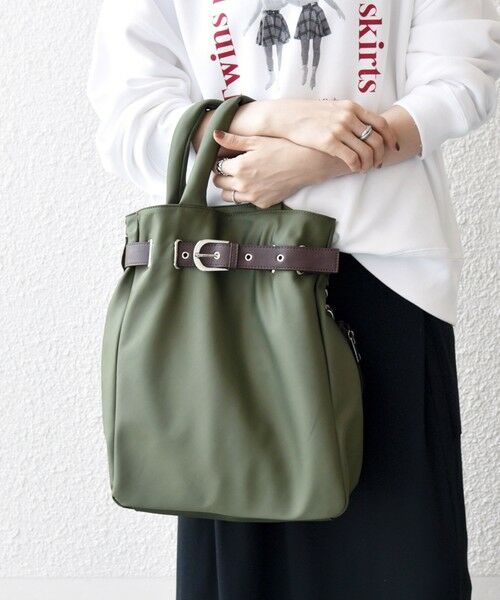 SHIPS / シップス トートバッグ | SHIPS any: バックル ベルト デザイン A4 トート バッグ | 詳細17