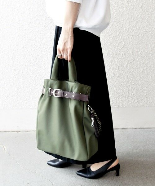 SHIPS / シップス トートバッグ | SHIPS any: バックル ベルト デザイン A4 トート バッグ | 詳細18