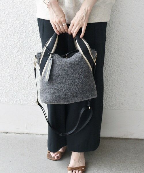 SHIPS / シップス ショルダーバッグ | 《追加予約》【SHIPS any別注】Folna: 2WAY ライン リバーシブル ショルダー バッグ | 詳細1