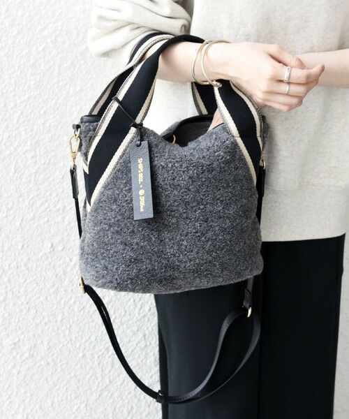 SHIPS / シップス ショルダーバッグ | 《追加予約》【SHIPS any別注】Folna: 2WAY ライン リバーシブル ショルダー バッグ | 詳細2